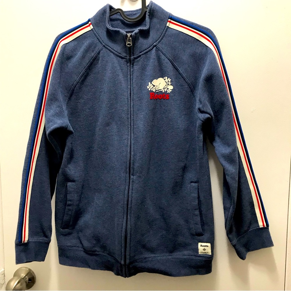Roots kids blue jacket size XXL